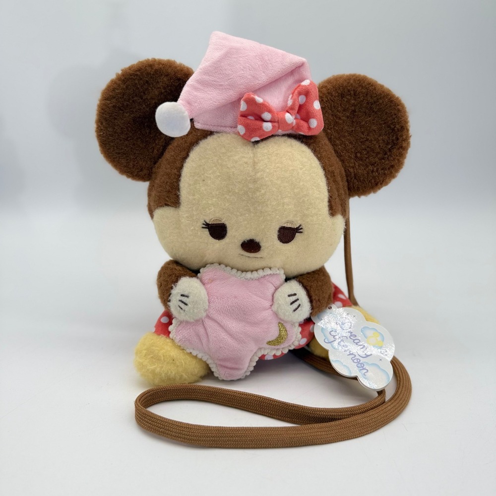 Disney Hong Kong Disneyland Dreamy Afternoon MinnieMouse Plush Shoulder Bag NWT